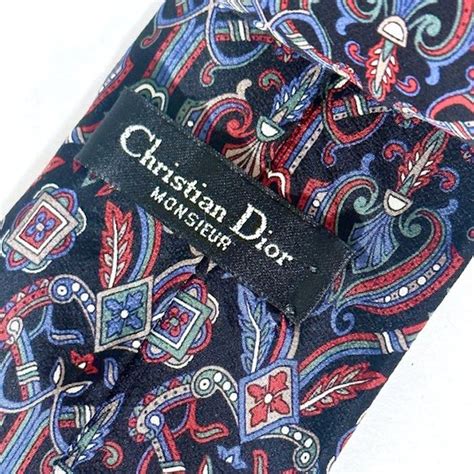 tie bar dior|christian Dior vintage tie.